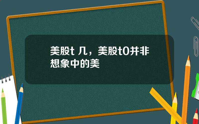 美股t 几，美股t0并非想象中的美